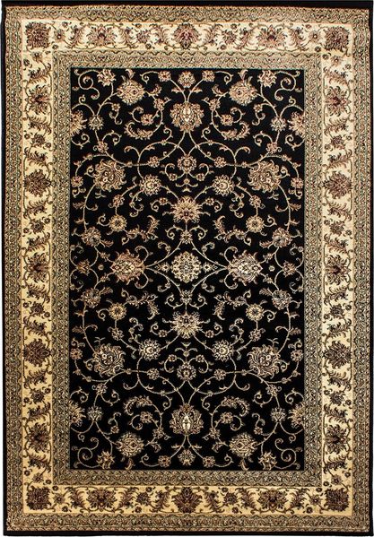 Orient Teppich Martina rechteckig - 240x340 cm - Schwarz