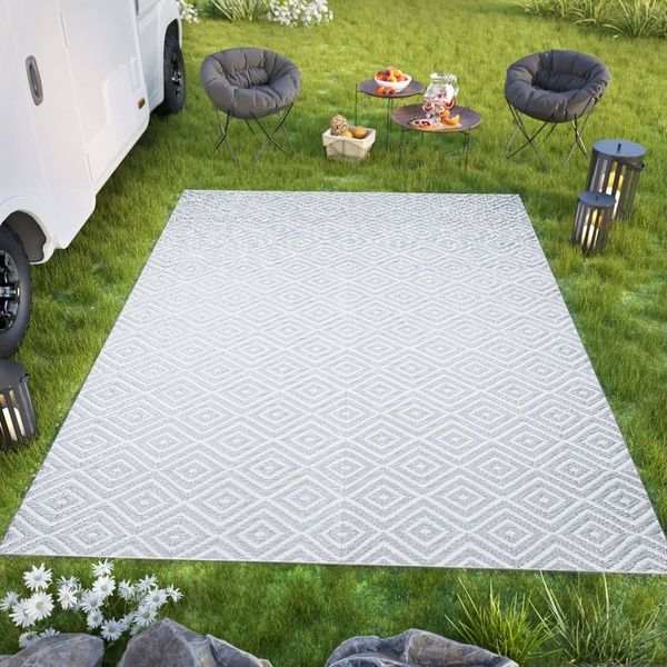 Tapiso Outdoorteppich IBIZA, rechteckig, Höhe: 3 mm, Beidseitig, wasserdicht, UV-bestaendig