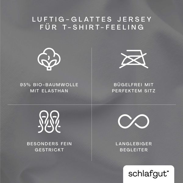 Schlafgut Kissenbezug Knitted Jersey aus Bio-Baumwolle mit Elasthan, bügelfrei, (1 Stück), besonders fein gestrickt, Kissenhülle mit farbigem Reißverschluss Bild 3