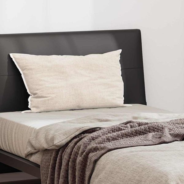 vidaXL Kopfkissen mit Kissen Weiß 40 x 80 cm Feder 42007676