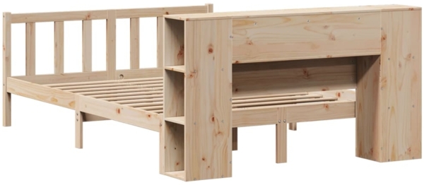 vidaXL Massivholzbett mit Regal ohne Matratze 140x190 cm Kiefernholz 3321653 Bild 7