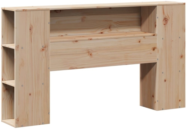 vidaXL Massivholzbett mit Regal ohne Matratze 140x190 cm Kiefernholz 3321653 Bild 5