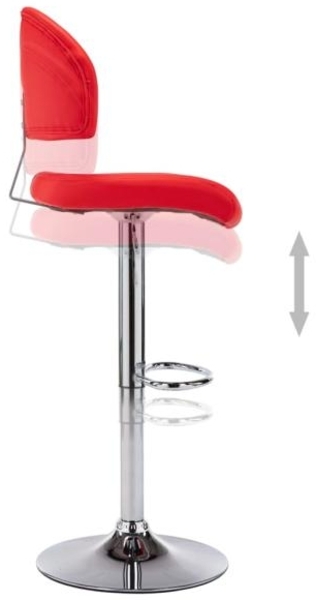 vidaXL Barhocker Rot Kunstleder [249650] Bild 4