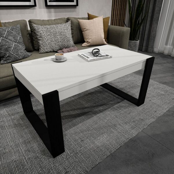 Raumhirsch Furniture Couchtisch Karo II modern & stabil fürs Wohnzimmer aus Holzwerkstoff