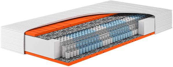 Hn8 Taschenfederkern-Matratze "Dynamic XXL", H5, 100 x 200 cm, Höhe: ca. 24 cm