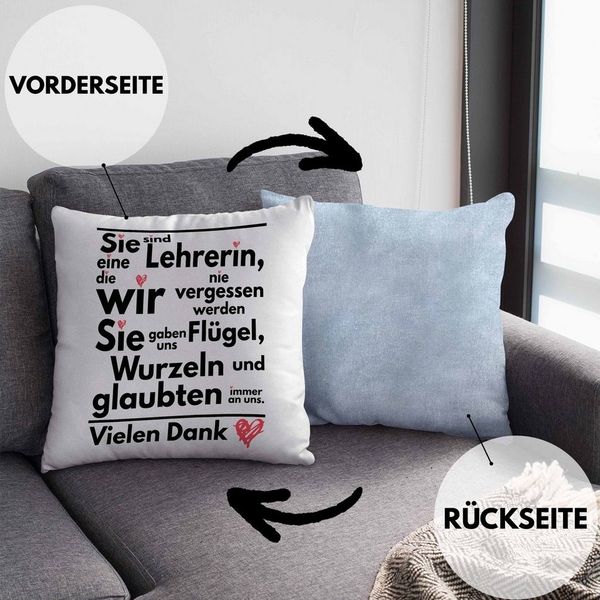 Trendation Dekokissen Trendation - Abschiedsgeschenk Lehrerin Kissen Geschenk zum Abschied K