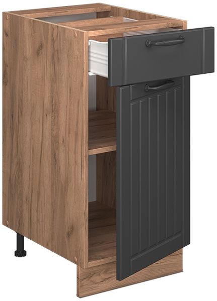 Küchenunterschrank Fame-Line Dunkelgrau 40 cm , AP Anthrazit Vicco Bild 5