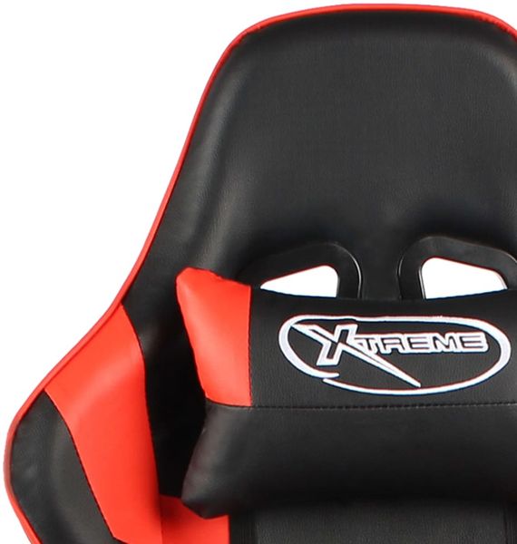 vidaXL Gaming-Stuhl mit Fußstütze Drehbar Rot PVC [20497] Bild 8