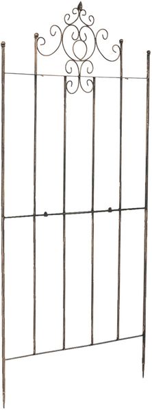 Rankgitter HEIKE - 86 x 2 x 170 cm, Metall, Bronze | Rankhilfe Kletterpflanzen Gartendekoration