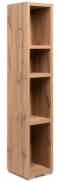 Newroom Standregal Nikita, Regal Honig Eiche Dekor Holzregal Raumteiler Bücherregal Wohnzimmer
