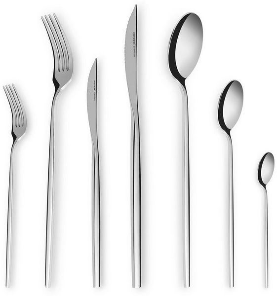 Karaca Besteck-Set Karaca Mild Besteckset für 12 Personen 84-teilig Edelstahl Silber (84-tlg), 12 Personen, 316+ Edelstahl, bruchfest rostfrei