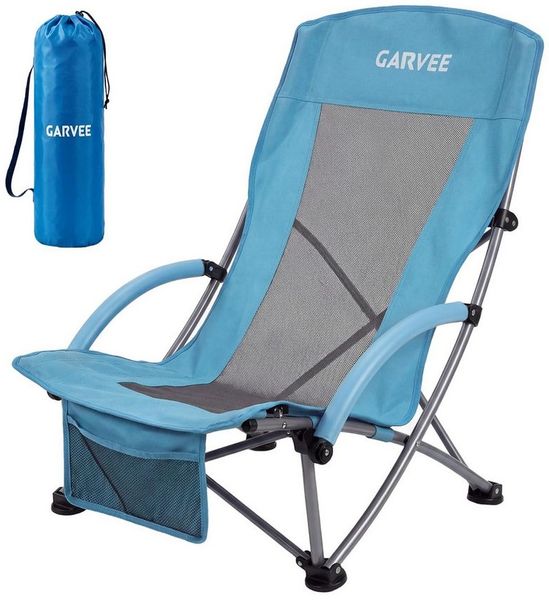GarveeMore Klappstuhl Hoher Strandstuhl 1/2 Stück Klappbare Tragbare Strandstühle