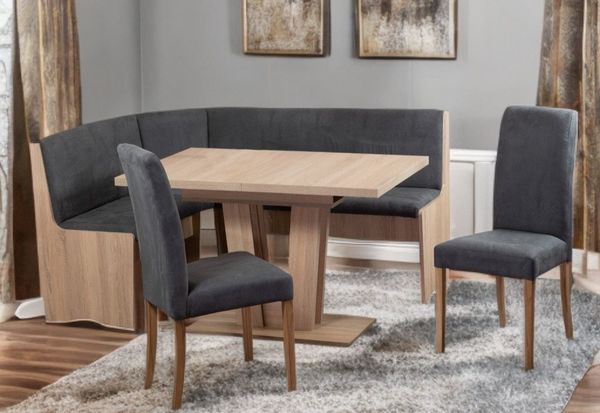 Stolebaenk Eckbankgruppe Duisburg Titanic Sonoma Duisburg VE/VA, (Eckbankset, 1 x Eckbank, 1 x Tisch, 2 x Stuhl)