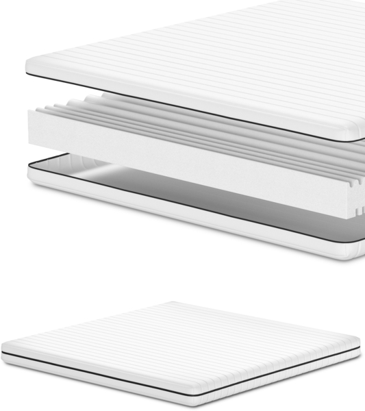 Mister Sandman Kaltschaummatratze, 200x200 cm, 2in1 Härtegrad H2/H3, 7 Liegezonen