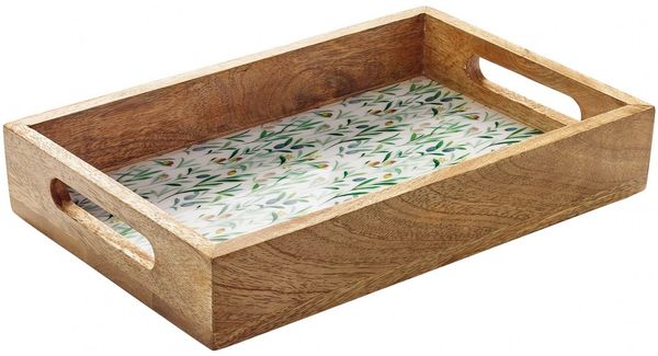 Tablett Serviertablett Mango-Holz 30,5 x 20cm ZASSENHAUS OLIVE 080391
