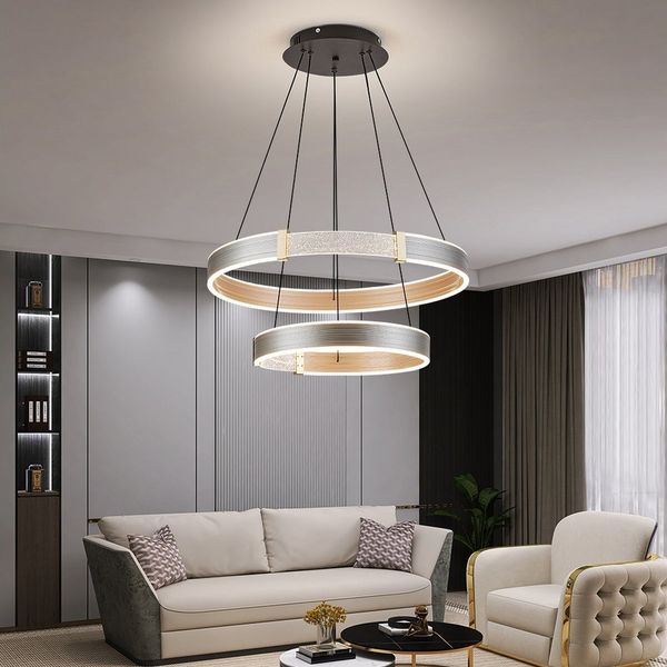 Euroton LED Pendelleuchte LED Pendelleuchte 2137 40*60*80cm Fernbedienung einstellbar dimmbar, LED fest integriert, mit Fernbedienung warmweiß neutralweiß kaltweiß stufenlos einstellbar