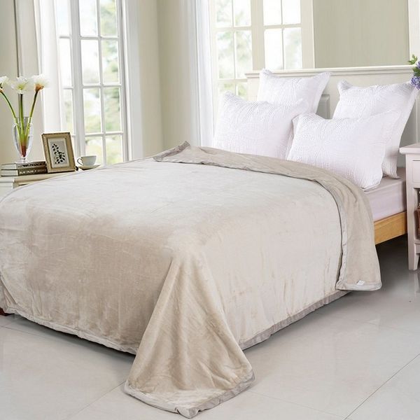 Wolldecke / 150x200 cm / Kuscheldecke / Schlafdecke / Uni, Brilliant, Kuschelweich