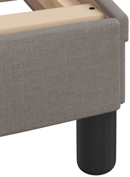 vidaXL Bettgestell mit Kopfteil "Dover" Taupe 80x200 cm Stoff 373069 Bild 7