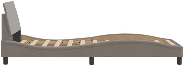 vidaXL Bettgestell mit Kopfteil "Dover" Taupe 80x200 cm Stoff 373069 Bild 5