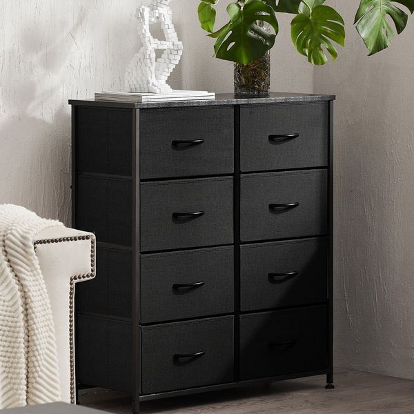 DUMOS Schubkastenkommode Kommode mit Stoffschubladen Stauraumschrank Schubladenschrank (Schubladenkommode), Mit 4, 5, 7, 8, 9 Schubladen