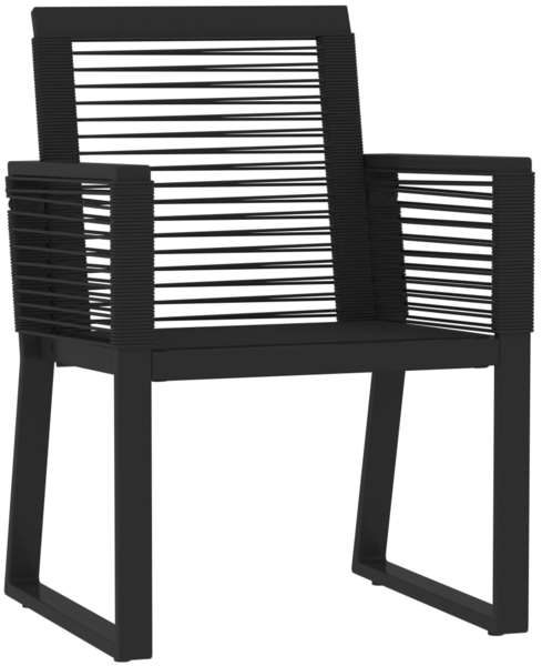 vidaXL 7-tlg. Garten-Essgruppe Schwarz 3099153 Bild 2