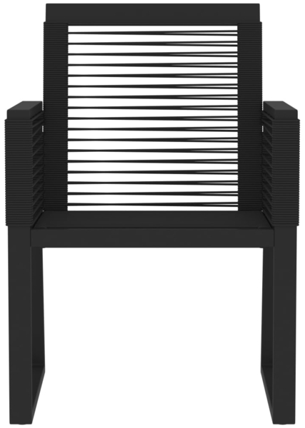 vidaXL 7-tlg. Garten-Essgruppe Schwarz 3099153 Bild 3