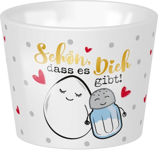 Sheepworld Eierbecher Porzellan Ø 5,2cm H 4.2cm Schön das es Dich gibt 47767