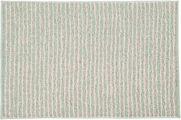 Kleine Wolke Badematte Amalia, Höhe 12 mm, rutschhemmend beschichtet, fußbodenheizungsgeeignet, Baumwolle, rechteckig, Badteppich, gestreift, leichter Hoch-Tief Effekt, reine Baumwolle Bild 2