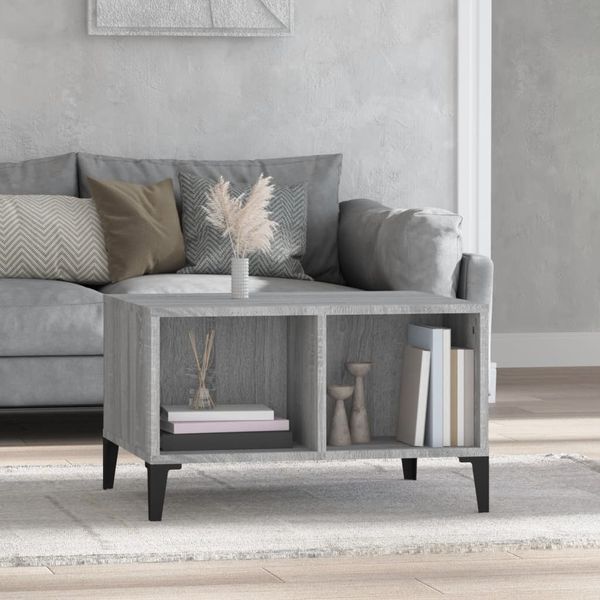 vidaXL Couchtisch Grau Sonoma 60x50x36,5 cm Holzwerkstoff 821042