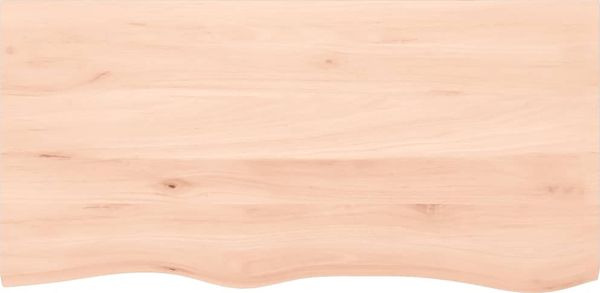 vidaXL Tischplatte 100x50x(2-6) cm Massivholz Eiche Unbehandelt 3156304 Bild 3