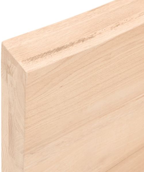 vidaXL Tischplatte 100x50x(2-6) cm Massivholz Eiche Unbehandelt 3156304 Bild 7
