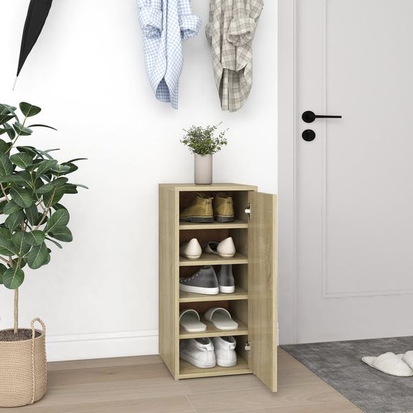 vidaXL Schuhschrank Sonoma-Eiche 32x35x70 cm Holzwerkstoff 808960
