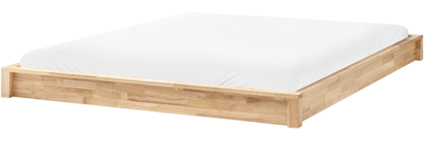 Bett ohne Kopfteil Holz ANTRAS 160 x 200 cm Hellbraun