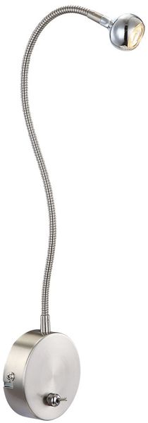 LED Wandlampe in nickel matt, satiniert Globo SERPENT 24109W