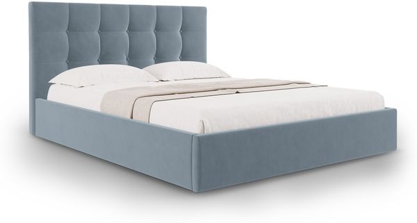 Micadoni Bett Phaedra Samt Blau 140x200