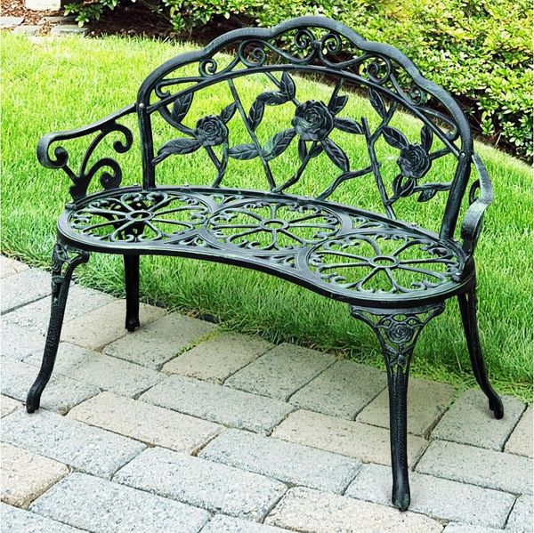 Outsunny Gartenbank Gartenbank als 2-Sitzer