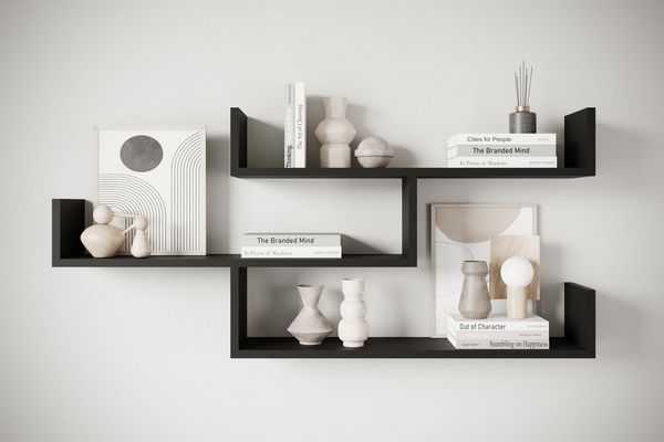 Home affaire Wandboard Wandregal Trio, 1-tlg, Hängeregal mit 3 Ablageflächen, modernes Design, variabel einsetzbar
