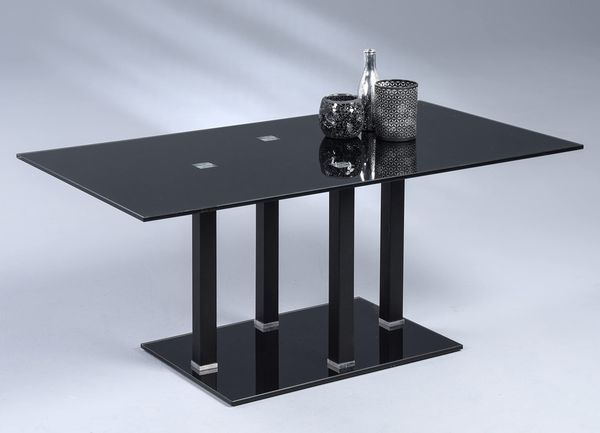 M2 Kollektion Couchtisch Nairobi in schwarz, B/H/T = 100 x 45 x 60 cm