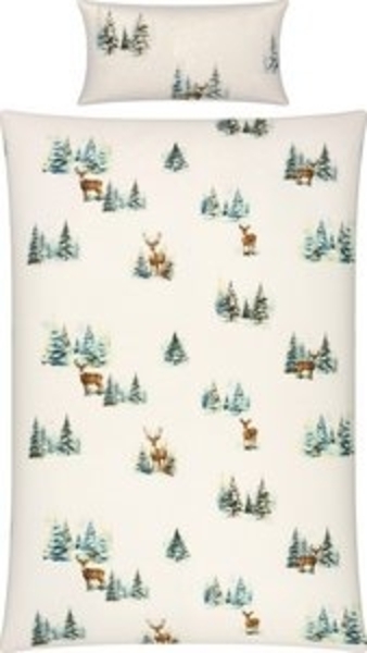 REDBEST Bettwäsche Bettwäsche, Biber, Flanell Tiermotive: Rehe Bild 6