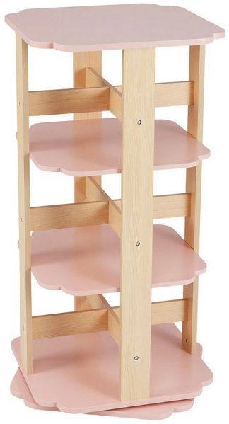 COSTWAY Bücherregal, Kinder, 3-stöckiges Kinderregal, drehbar Spielzeugregal