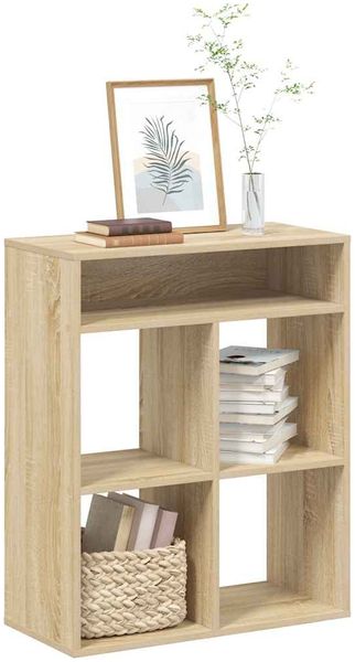 vidaXL Bücherregal Sonoma-Eiche 66x31x80 cm Holzwerkstoff 860294