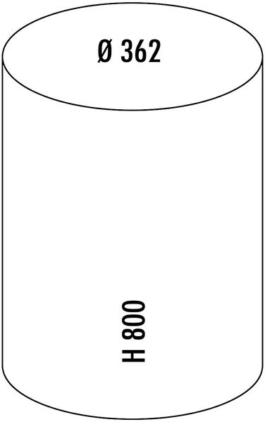 Wesco 'Big Baseboy 30' Abfalleimer, Stahlblech, 30 Liter, Weiß Bild 3