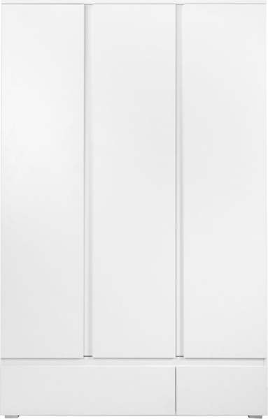 Kleiderschrank Junis / Image, Holzwerkstoff, Weiß, 122 x 191 x 55 cm