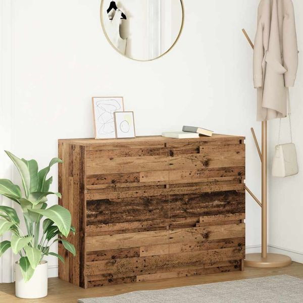 vidaXL Sideboard Altholz-Optik 100x35x76 cm Holzwerkstoff 3328505