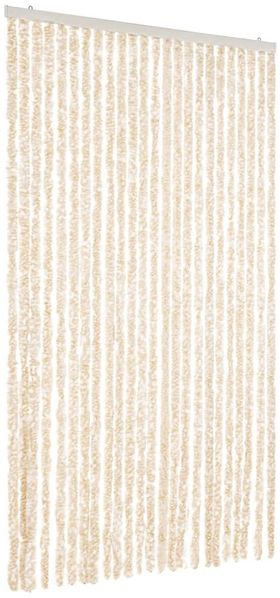 vidaXL Fliegenvorhang Beige und Weiß 100x200 cm Chenille 377343 Bild 2