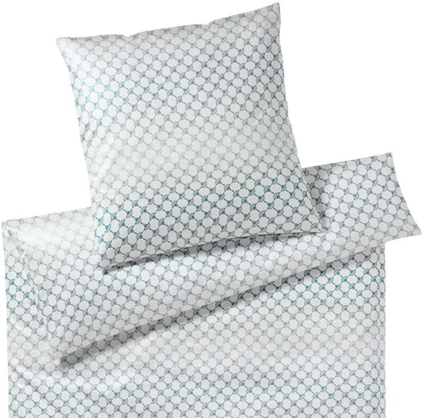 JOOP! Bettwäsche Cornflower Gleam 4106 4 Aqua Mako Satin 200 x 220 + 2x 80 x 80 cm Bild 2