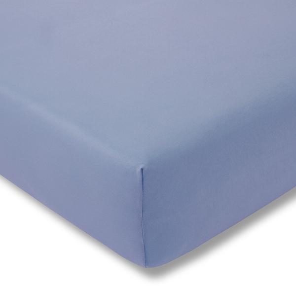 Estella Zwirnjersey Spannbetttuch 180/200 - 200/220 cm hellblau (160)