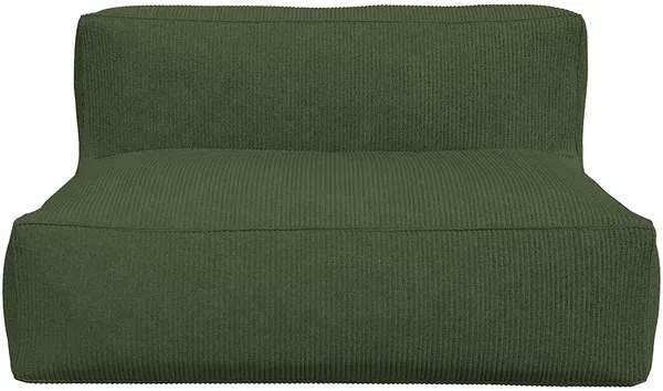 Vente-unique - NOUMARA Sofa SamtStoff Grün - B 95 cm x H 80 cm x L 135 cm