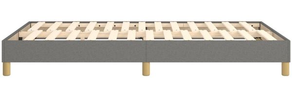 vidaXL Polsterbett, Stoff, 25,0 cm, Dunkelgrau, 120x200 cm, Natur Bild 6