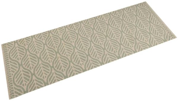 vidaXL Küchenteppich Waschbar Blätter 45x150 cm Samt 4005632